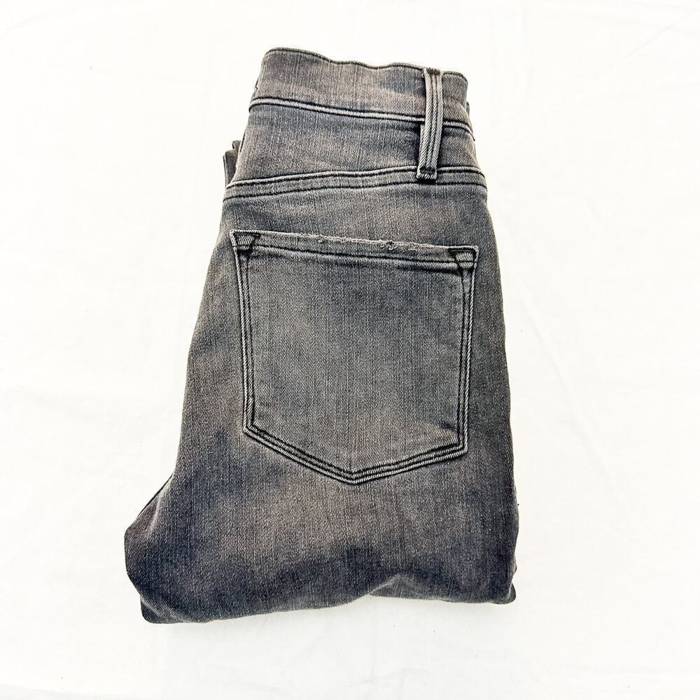 Frame Ali High Rise Skinny Kinder Gray Wash Zip Fly Denim Jeans Size 24